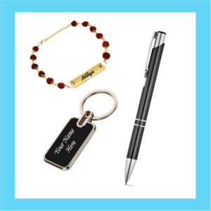 Pen, Keychain & Rakhi